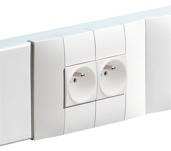 Double socket outlets